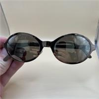 Burberry B4141 Womens Bronze Gunmetal Oval Metal Sunglasses Scratches
