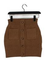 Burberry Women's Mini Skirt XS Brown Cotton New with tags