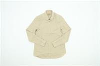 Burberry Women's Size 8 Beige Button Point Collar Long Sleeve Button New - 8 Regular