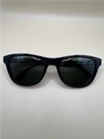 Burberry Foldable Square Sunglasses Black Frame Green Lens Defects Compact