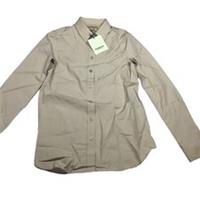 NWT Burberry Beige Button-Up Shirt Size UK2 Formal Plain Workwear Womens - 2 Regular