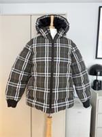 Burberry Mens Broadwell Check Down Hooded Puffer Jacket Size Large NWT