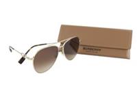 BURBERRY Carmen Women Sunglasses ONE SIZE Light Gold Animal Detail RRP269 * - ONE SIZE Regular