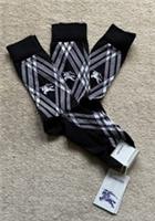 Burberry Tri Bar Sock Set - Black/White - UK 8-10/EU 42-44/US 9-11 - 3 Pack