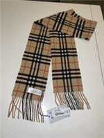 Burberry Classic Check Cashmere Scarf New