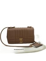 Burberry Women's Bag Tan Leather with Cotton, Polyester Crossbody New with tags