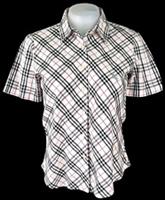 BURBERRY LONDON Girls Check S/S EVENING SHIRT - L - 13/14 Yrs - Chest 36" - £189