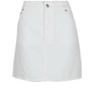 Burberry Denim Skirt Womens 14 White Cotton