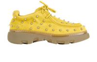 Burberry Studded Creeper Yellow Suede Mens 11
