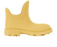 Burberry Marsh Low Rain Boots Tan Rubber Mens 10