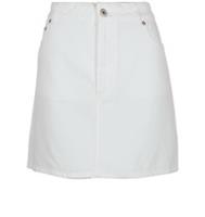 Burberry Denim Skirt Womens 14 White Cotton