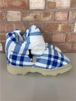 Burberry Pillow Boots Knight IP Check Blue White New with Box