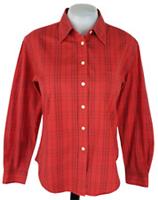 BURBERRY LONDON Womans Red L/S EVENING SHIRT - M - UK12 - EU40 - US8 - RRP £185 - M Regular