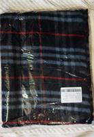 Burberry Scarf - 100% Lambswool - Blue Scarf Brand New with Tags Still Sealed