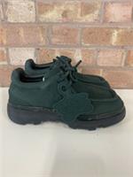 Burberry Creeper Lace Up Shoes UK Size 7 EU Size 41 Vine Green Nubuck Leather