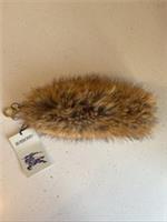 Burberry Faux Fur Tail Charm Orange