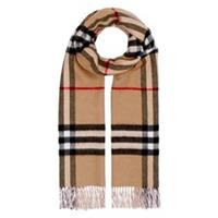 Burberry Wide Check Cashmere Scarf