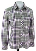 BURBERRY LONDON Womans Grey L/S EVENING SHIRT Stretch - S - UK10 - EU38 - £295 - S Regular