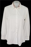 BURBERRY LONDON Womans White L/S FORMAL EVENING SHIRT Stretch - M - RRP &pound;245 - M Regular