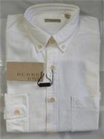 Burberry Brit Mens Evans White Long Sleeve Shirt Size M