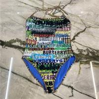 Burberry Multicoloured Print Graffiti Check Swimsuit Size SP Small Petite - S Regular