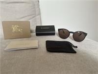 Burberry Dark Havana Brown Folding Fold Away Sunglasses New With Box & Case Mens