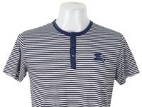BURBERRY BLACK LABEL Mens Blue LUXURY EVENING T-SHIRT TOP - M - 42" - RRP &pound;195 - M Regular