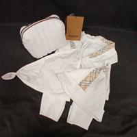 Burberry Baby Gift Set Outfit Age 6 Months NWT Off White Cotton Unisex FPL-RMF