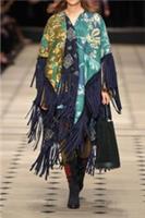 BURBERRY PRORSUM Suede Trim Reversible Coat Shawl Scarf New Great Gift Auth