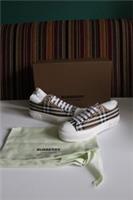 Genuine New Women's Burberry Jack Low Top Taupe Brown Sneakers Shoes UK 3 EU 36