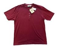 THOMAS BURBERRY Maroon Cotton Polo Shirt-Size Medium-BNWT - M Regular