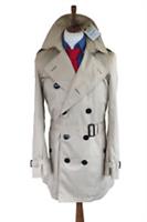 Burberry Mens New Trench Coat Small IT 48 38" Chest Britton Stone New Beige - S Regular
