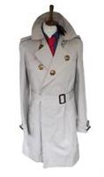 New Burberry Mens Stone Trench Coat IT 48 UK 38" Chest S BNWT Italy Runway - 38 Regular