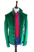Burberry Runway Green & White Velvet Dinner Jacket IT46 UK 36" Chest XS XXS - XS Regular