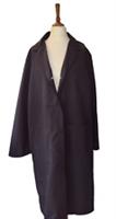 Burberry Ladies New Black Coat Medium 10 12 Jacket Ex Staff Cotton Lab Coat - M Regular