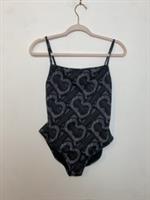 Burberry M Black Thomas Burberry Slogan Swimming Costumer Swim Suit - M Regular
