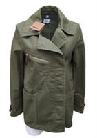 Burberry Women Field Jack UK Size 6 USA 4 IT 38 Thick Cotton Green Knaki Italy - 6 Regular