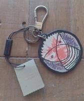 BNWT Burberry Pallas Head Metal & Leather Keyring