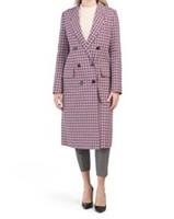 £1895 BNWT Burberry Parwoodul Coat Purple Check Italy UK 6 USA 4 IT 38 S XS - 6 Regular