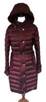 Burberry Womens Puffer Jacket Coat XL Plum UK 14 16 Long Goose Down - XL Regular