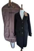 BNWT + Carrier Burberry Ladies Black Showerproof Coat England UK 6 USA 4 IT 38 S - 6 Regular