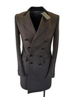 Burberry Pea Coat IT 44 UK 34" XS XXS Brown BNWT Mens Runway Collection Wool - XS Regular