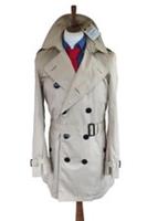 Burberry Men Trench Coat IT 48 38" Chest S Small Britton Stone New Beige - S Regular