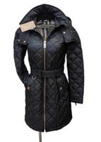 Burberry Baughton Quilted Trench Coat Black UK 8 USA 6 IT 40 Black New - 8 Regular
