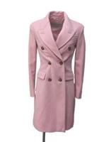 Burberry Ponteland UK 6 USA 4 IT 38 S Double Breasted Pink Virgin Wool - 6 Regular