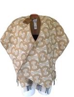 Burberry TB Nova Check Cape Wool Cashmere One Size XS S M L XL - One size Regular
