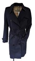 Burberry Trench Coat Kensington UK 14 IT 44 USA 12 L Mid Length England Navy - 14 Regular