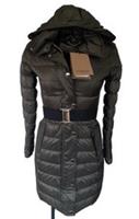 Burberry Abbeydale Puffer Coat Jacket Olive Green Down Hooded XXS UK 2 USA 0 - XXS Regular