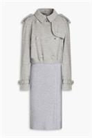 £2695 BNWT Burberry Grey Technical Wool Reconstructed Trench Coat UK 6 USA4 IT38 - 6 Regular