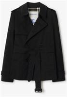 Burberry 2025 £1490 Cotton Blend Trench Jacket UK 2 USA 0 IT 34 XXS XS Black - 2 Regular